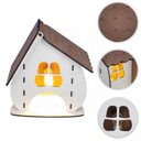 Ver imagem 5 de Luminária Abajur de Mesa Casinha Madeira G9 Decoração