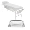 Maca com Cabeçote Gaveta e Respiro com Suporte de Papel Fiscomed Maca Fixa Estética - 1