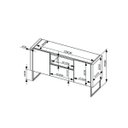 Ver imagem 3 de Balcão Buffet 2 Portas e 1 Gaveta Vesta