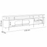 Rack para Sala de Estar Tv 85 Pol Orgânico Sâmia B01 Off White Cinamomo - Lyam Decor - 3