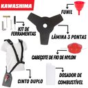 Ver imagem 3 de Roçadeira Cortador Aparador de Grama Á Gasolina Kawashima Kw52-l Kw52l + Óleo Stihl 2t