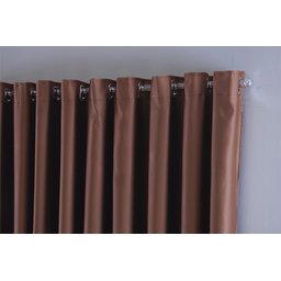 Cortina para Sala Quarto Blackout Tecido 2,00x1,30 Ellegance:chocolate - 2