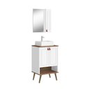 Ver imagem 2 de Gabinete para Banheiro com Cuba e Armário com Espelho 50cm Denver Yescasa Branco/Carvalho