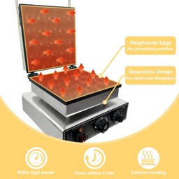 Takywep Máquina de Mini Panquecas 25 Unidades 1750w Inox 110v - 5