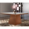 Mesa de Jantar 8 Lugares 135x135cm Tampo Vidro/MDF Pietra LJ Móveis - 2
