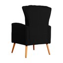 Ver imagem 4 de Poltrona Decorativa para Sala Melinda Suede Preto - Fm