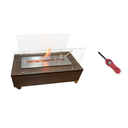 Kit Lareira Ecológica 60 Cm e Acendedor Álcool Portátil - 6