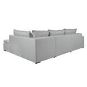 Ver imagem 5 de Sofá Retratil com Chaise Direita Titan 7 Lugares 3,56m Tecido Linho