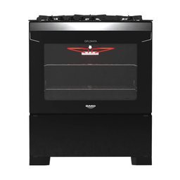 Fogão 5 Bocas Preto com Frente em Vidro Preto e Timer Digital Dako Diplomata Grill Bivolt - 2