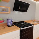 Ver mais imagens de Fogão 5 Bocas Preto com Frente em Vidro Preto e Timer Digital Dako Diplomata Grill Bivolt