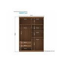 Ver imagem 2 de Guarda Roupa Solteiro 4 Portas e 2 Gavetas Buriti Jatoba - Santos Andirá