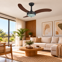 Ver imagem 7 de Ventilador de Teto Infinity Lux 2003 Preto com Pás Tabaco com Controle