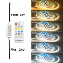 Ver imagem 3 de Fita Led Cob Multicor Cct 24w 480 Led’s 24v Ip20 Irc80 10 Metros Ctrl