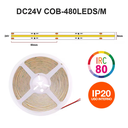 Ver imagem 4 de Fita Led Cob Multicor Cct 24w 480 Led’s 24v Ip20 Irc80 10 Metros Ctrl