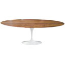 Ver imagem 1 de Mesa de Jantar Saarinen Oval 198x122cm Imbuia - Branco