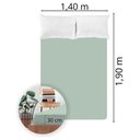 Ver imagem 4 de Lençol Avulso Casal Liso com Elástico 180 Fios - Fiori:menta