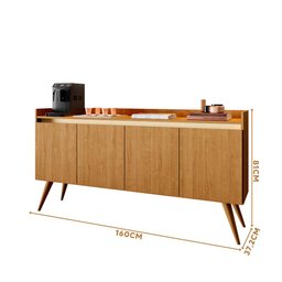 Aparador Buffet 4 Portas Gold Primus - 4