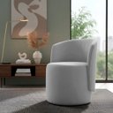 Ver imagem 1 de Poltrona Aura Decorativa Orgânica Bouclé Premium de Luxo para Sala Quarto Recepção Design Escultural