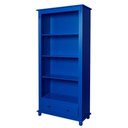 Ver imagem 1 de Estante Antique 3 Prateleiras 1 Gaveta Laca Azul
