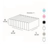Colmeia Organizadora Gaveta Roupa Premium Para Sutiãs Camisetas 40x30x10cm Cor: Branco - 5