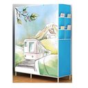 Ver imagem 2 de Guarda Roupa Triplo Adulto Infantil Portatil Arara Roupeiro Organizador Cabideiro Armario