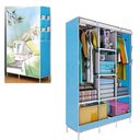 Ver imagem 3 de Guarda Roupa Triplo Adulto Infantil Portatil Arara Roupeiro Organizador Cabideiro Armario