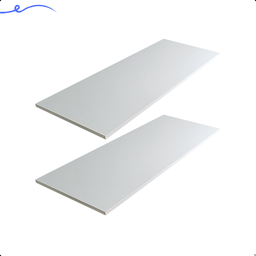 Kit 2 Prateleira Branca 80X35 Tampo Tabua Mdf  Organizadora Decoração Cozinha Quarto Banheiro Sala - 2