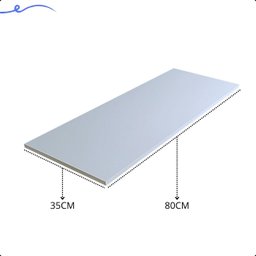 Kit 2 Prateleira Branca 80X35 Tampo Tabua Mdf  Organizadora Decoração Cozinha Quarto Banheiro Sala - 3