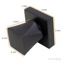 Ver imagem 2 de Acabamento Quadrado Metal Black Preto Registro Pressão e Gaveta 1/2 3/4 e 1 Padrão Deca C45 Banheiro