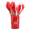Kit 12 Utensílios Pequeno Cozinha Moderno Tábua Vermelho - 2