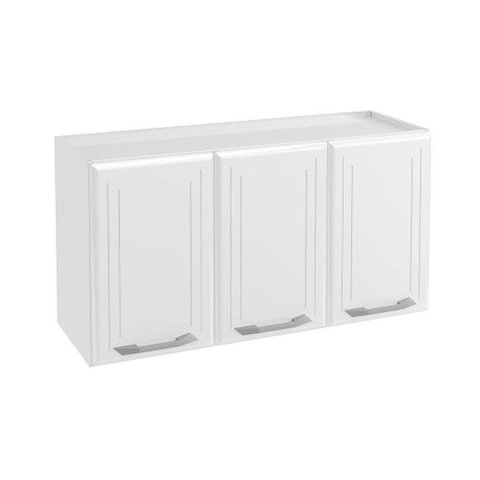 Armário Aéreo Cozinha Modulado Topázio c/ 3 Portas Branco - Telasul