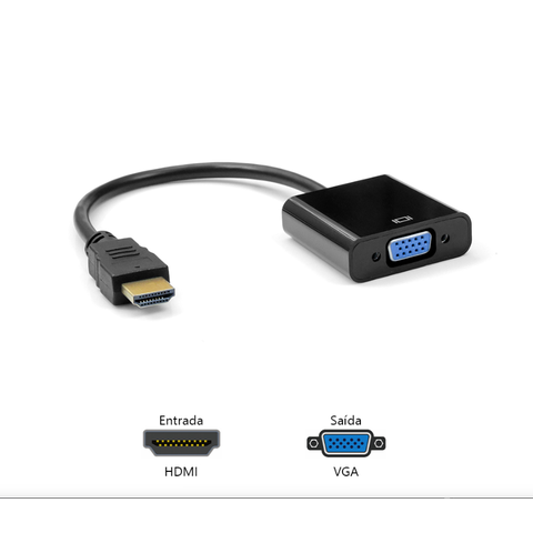 Adaptador Hdmi Macho para Vga Fêmea