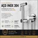 Ver imagem 7 de Ducha Higiênica Cromada Aço Inox 304 Luxo Banheiro Premium