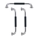 Ver imagem 1 de Barra de Apoio Inox 30cm Superficie Antiderrapante Kit 3 unidades Idoso Gestante Criança Cadeirante 