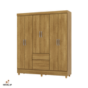 Ver mais imagens de Guarda-roupa Casal Ideal Plus 6 Portas Cor Nature Vlr Móveis