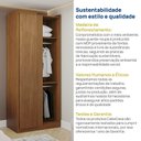 Ver mais imagens de Guarda-roupa Modular Canto Linear Arani CabeCasa MadeiraOriginals
