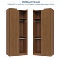 Ver imagem 5 de Guarda-Roupa Planejado Canto Linear Arani CabeCasa MadeiraOriginals Marrom/Cinamomo