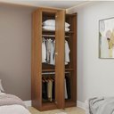 Ver imagem 2 de Guarda-Roupa Planejado Canto Linear Arani CabeCasa MadeiraOriginals Marrom/Cinamomo