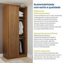 Ver mais imagens de Guarda-Roupa Planejado Canto Linear Arani CabeCasa MadeiraOriginals Marrom/Cinamomo