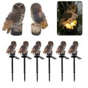 Ver imagem 2 de Coruja Luminaria Solar Kit 6 Uni Enfeite Casa Jardim Quintal Iluminacao Decoracao Resistente Luz LED
