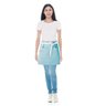 Avental de Cintura Azul Claro Algodao Cafeteria Bar Vegano - 2