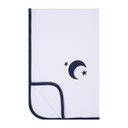 Ver imagem 1 de Manta Bebê de Suedine Lunar Branco e Azul Marinho - Hug