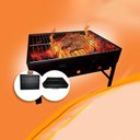 Ver imagem 2 de Churrasqueira Portátil Carvão Maleta Aço Carbono 35x27x20cm