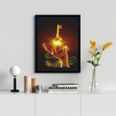 Ver imagem 1 de Quadro Decorativo Arquétipo Chave Mágica 45x34cm:madeira Preta