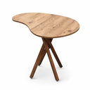 Ver imagem 1 de Mesa de Jantar Orgânica Escritório 2 Lugares 90x60 Cozinha Pequena Base de Madeira Floresta