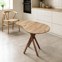 Ver imagem 7 de Mesa de Jantar Orgânica Escritório 2 Lugares 90x60 Cozinha Pequena Base de Madeira Floresta