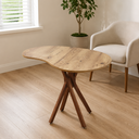 Ver imagem 3 de Mesa de Jantar Orgânica Escritório 2 Lugares 90x60 Cozinha Pequena Base de Madeira Floresta