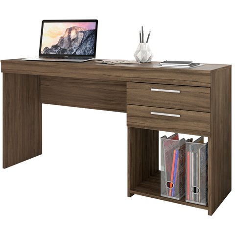 Mesa para Computador Office Opus Nogal - MoveisAqui Notável