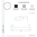 Ver imagem 4 de Kit de Acessórios para Banheiro Grego Metal Completo Suporte Redondo Alto Brilho Athenas