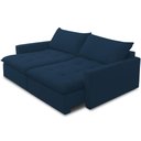 Ver imagem 6 de Sofá Cama Retrátil Reclinável para Sala de Estar 208cm Lari F04 Veludo Azul - Lyam Decor